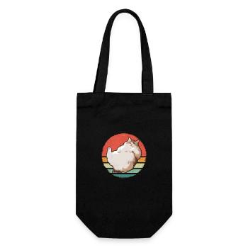 Cat, Cat Lover, Cat Owner, Kitten - Gift Bag for Bottles - black - Front
