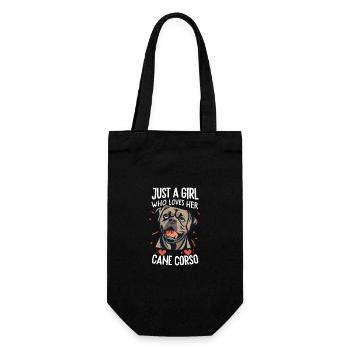 Cane Corso Dog - Gift Bag for Bottles - black - Front