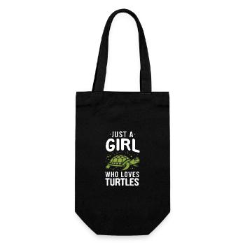 Turtle Sea Turtle Turtle Animal - Gift Bag for Bottles - black - Front