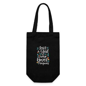 Penguin Penguin Animal - Gift Bag for Bottles - black - Front