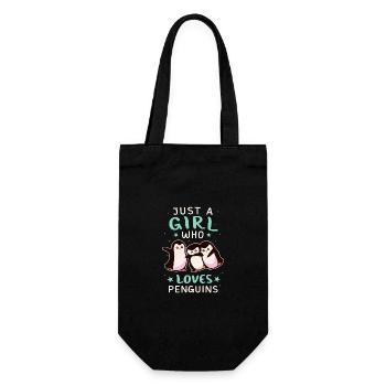 Penguin Penguin Animal - Gift Bag for Bottles - black - Front