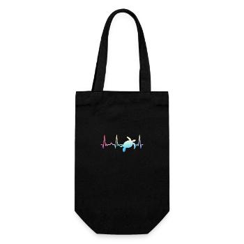 Turtle Sea Turtle Turtle Animal - Gift Bag for Bottles - black - Front