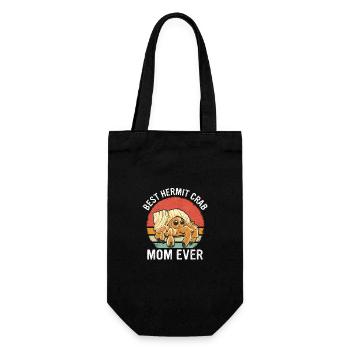 Krabbe Einsiedlerkrebs Krabben Krebs - Geschenkbeutel für Flaschen - Schwarz - Vorne