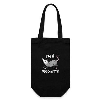 Opossum Possum Animal - Gift Bag for Bottles - black - Front
