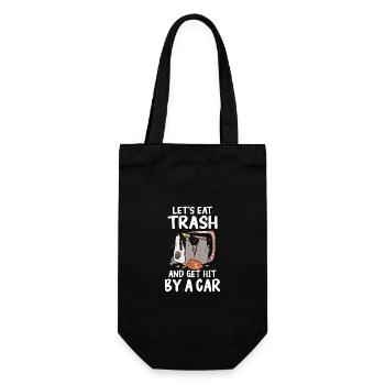 Opossum Possum Animal - Gift Bag for Bottles - black - Front