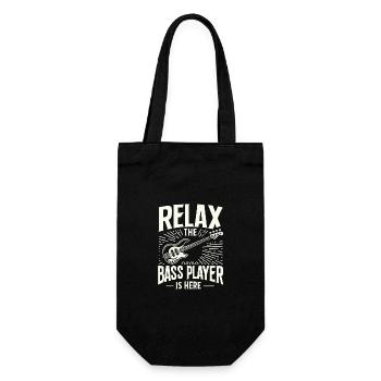 Bass Guitar Bassist Bass Instrument - Gift Bag for Bottles - black - Front