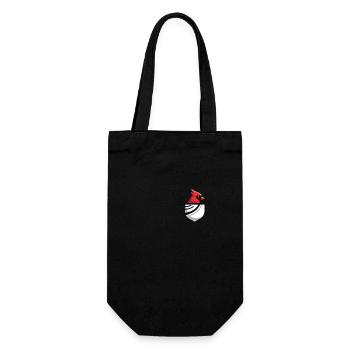Kardinal Rotkardinal Vogel Roter Kardinal - Geschenkbeutel für Flaschen - Schwarz - Vorne
