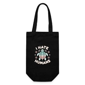 Turtle Sea Turtle Turtle Animal - Gift Bag for Bottles - black - Front