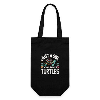 Turtle Sea Turtle Turtle Animal - Gift Bag for Bottles - black - Front