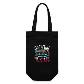 Turtle Sea Turtle Turtle Animal - Gift Bag for Bottles - black - Front