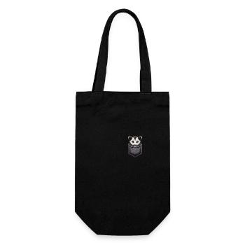 Opossum Possum Animal - Gift Bag for Bottles - black - Front