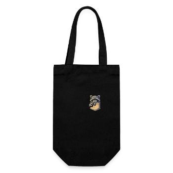 Raton laveur - Sac à bouteille - noir - Devant