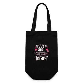 Trumpet Trumpetist - Gift Bag for Bottles - black - Front