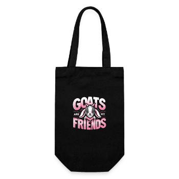 Goat Goat Animal Goat - Gift Bag for Bottles - black - Front
