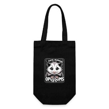 Opossum Possum Animal - Gift Bag for Bottles - black - Front