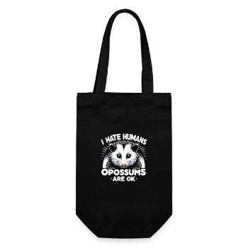 Opossum Possum Animal - Gift Bag for Bottles - black - Front