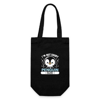 Penguin Penguin Animal - Gift Bag for Bottles - black - Front