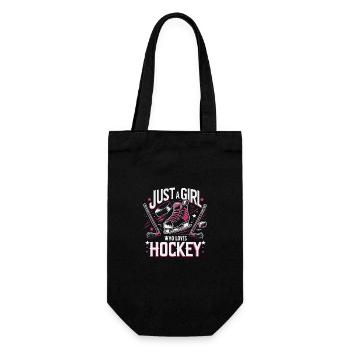 Eishockey Hockey Sport - Geschenkbeutel für Flaschen - Schwarz - Vorne