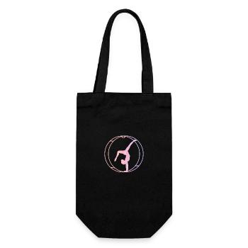 Rhönrad Gymnastics Rhönräder Wheel - Gift Bag for Bottles - black - Front