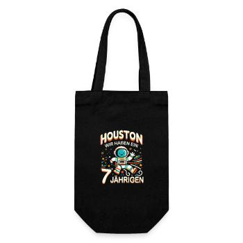 Birthday Gift 7 Years Birthday Boy - Gift Bag for Bottles - black - Front