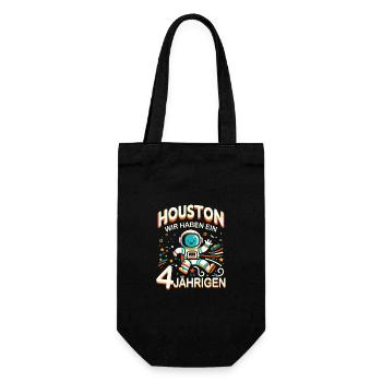 Birthday Gift 4 Years Birthday Boy - Gift Bag for Bottles - black - Front