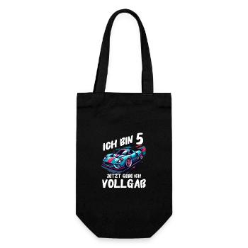 Birthday Gift 5 Years Birthday Boy - Gift Bag for Bottles - black - Front