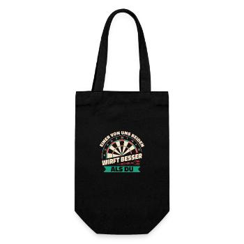 Dart Darts Dart Player Dart Sport - Gift Bag for Bottles - black - Front