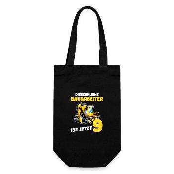 Birthday Gift 9 Years Birthday Boy - Gift Bag for Bottles - black - Front