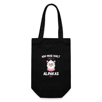 Alpaga Lama Alpagas Animal - Sac à bouteille - noir - Devant