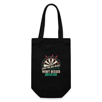 Dart Darts Dart Player Dart Sport - Gift Bag for Bottles - black - Front