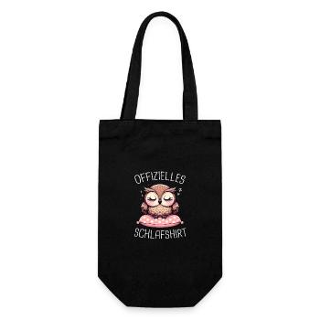 Noctambule, Hibou, Hibou, Oiseau - Sac à bouteille - noir - Devant