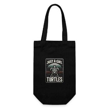 Turtle Sea Turtle Turtle Animal - Gift Bag for Bottles - black - Front