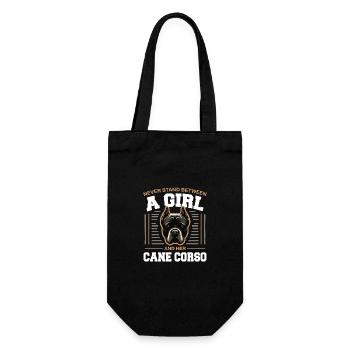 Cane Corso Dog - Gift Bag for Bottles - black - Front