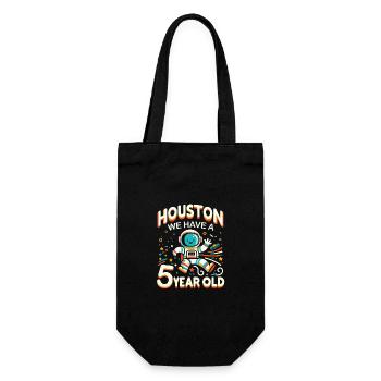 Gift 5 Years Birthday Boy - Gift Bag for Bottles - black - Front