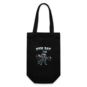 Weightlifting, Fitness, Bodybuilding, Weightlifters - Gift Bag for Bottles - black - Front