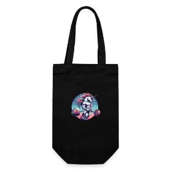 Weightlifting, Fitness, Bodybuilding, Weightlifters - Gift Bag for Bottles - black - Front