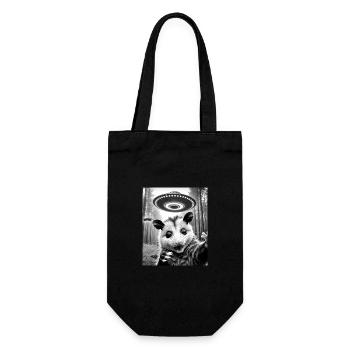 Opossum Possum Animal - Gift Bag for Bottles - black - Front