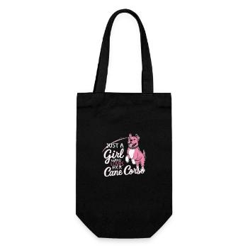 Cane Corso Dog - Gift Bag for Bottles - black - Front