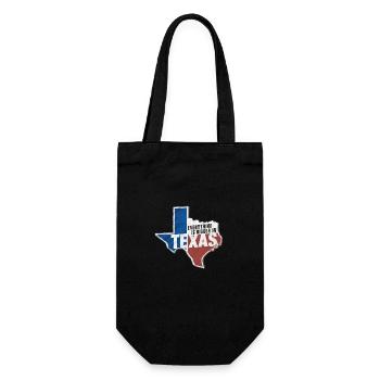 Texas State Texaner Texas - Geschenkbeutel für Flaschen - Schwarz - Vorne