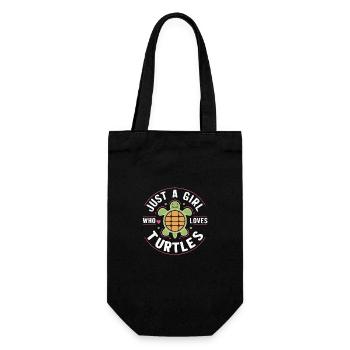 Turtle Sea Turtle Turtle Animal - Gift Bag for Bottles - black - Front