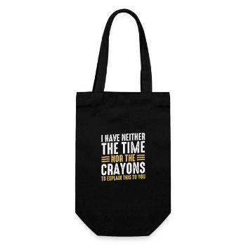 Funny, sarcasm, sarcastic humor, irony - Gift Bag for Bottles - black - Front
