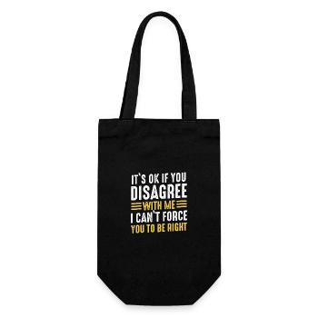 Funny, sarcasm, sarcastic humor, irony - Gift Bag for Bottles - black - Front
