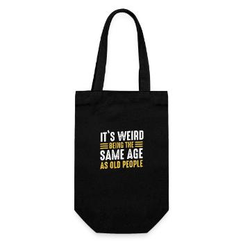 Funny, sarcasm, sarcastic humor, irony - Gift Bag for Bottles - black - Front
