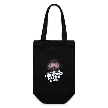 Pyrotechnician Fireworks Pyrotechnics - Gift Bag for Bottles - black - Front