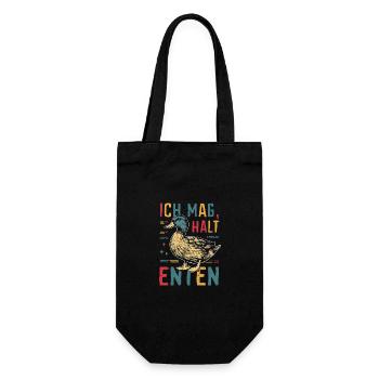 Mallard, Duck, Duck, Dark Duck, Bird - Gift Bag for Bottles - black - Front