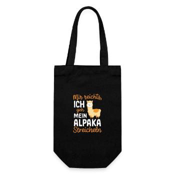 Alpaga Lama Alpagas Animal - Sac à bouteille - noir - Devant