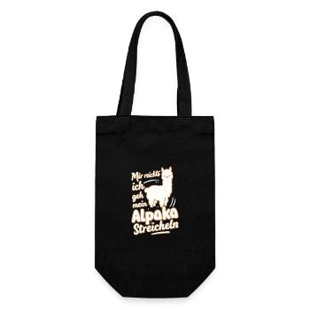 Alpaga Lama Alpagas Animal - Sac à bouteille - noir - Devant