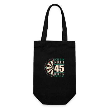 Geburtstagsgeschenk 45 Jahre Geburtstagskind - Geschenkbeutel für Flaschen - Schwarz - Vorne