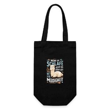 Alpaga Lama Alpagas Animal - Sac à bouteille - noir - Devant