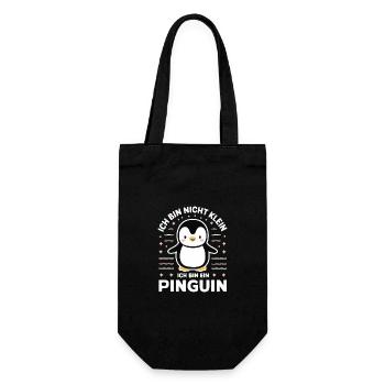 Pinguin Zwergpinguine Kaiserpinguin - Geschenkbeutel für Flaschen - Schwarz - Vorne